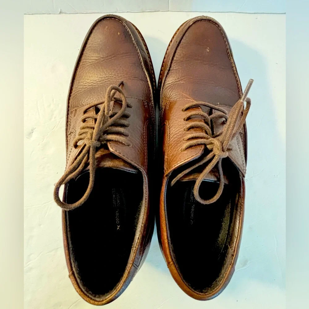 APEX AETREX Brown Leather Oxford Shoes Size 7.5